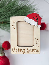 Load image into Gallery viewer, Visiting Santa Wooden Photo Frame