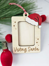 Load image into Gallery viewer, Visiting Santa Wooden Photo Frame
