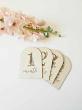 Load image into Gallery viewer, Floral Number Milestone Marker