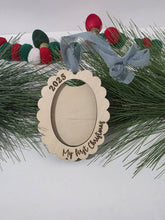 Load image into Gallery viewer, My First Christmas Scallop Ornament