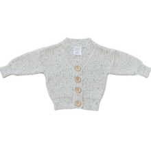 Load image into Gallery viewer, Heather Grey Chunky Knit Cardigan