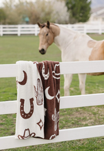 Load image into Gallery viewer, Western Plush Blanket