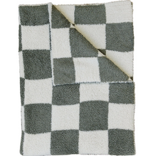 Load image into Gallery viewer, Checkered Plush Baby Blanket