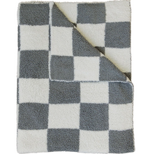 Load image into Gallery viewer, Checkered Plush Baby Blanket