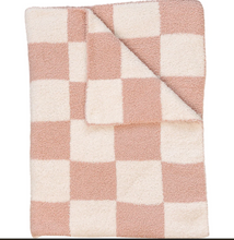 Load image into Gallery viewer, Checkered Plush Baby Blanket