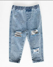 Load image into Gallery viewer, Frankie Distressed Denim Jeans - Acid Wash