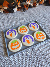 Load image into Gallery viewer, Halloween Nostalgic Cookie Play Set | 3D Printed Pretend Cookies & Baking Sheet