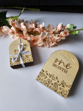 Load image into Gallery viewer, Floral Dinosaur Milestone Marker