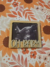 Load image into Gallery viewer, Oh Baby Ultrasound Photo Magnet