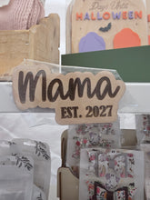 Load image into Gallery viewer, Mama EST. Personalized Year Wooden Magnet