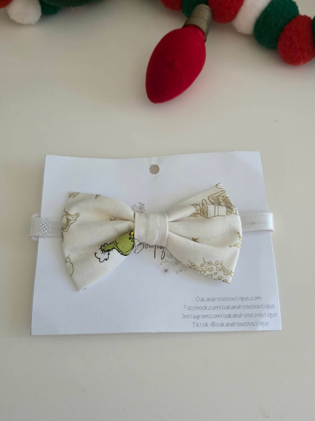 Merry Grinchmas Bow Tie