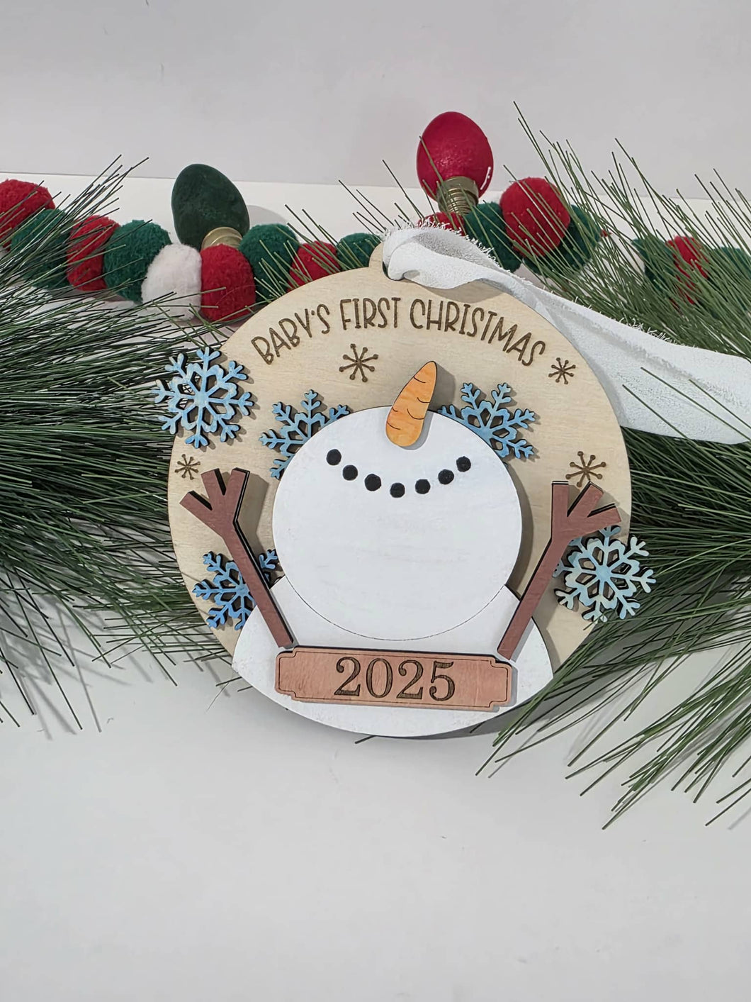Snowman Baby's First Christmas Ornament