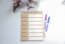 Load image into Gallery viewer, Magnetic Dry Erase Meal Planner Board
