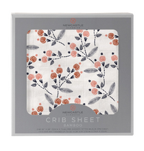 Load image into Gallery viewer, Dahlia Muslin Bamboo Cribsheet
