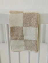 Load image into Gallery viewer, Checkered Plush Baby Blanket
