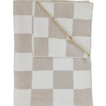Load image into Gallery viewer, Checkered Plush Baby Blanket
