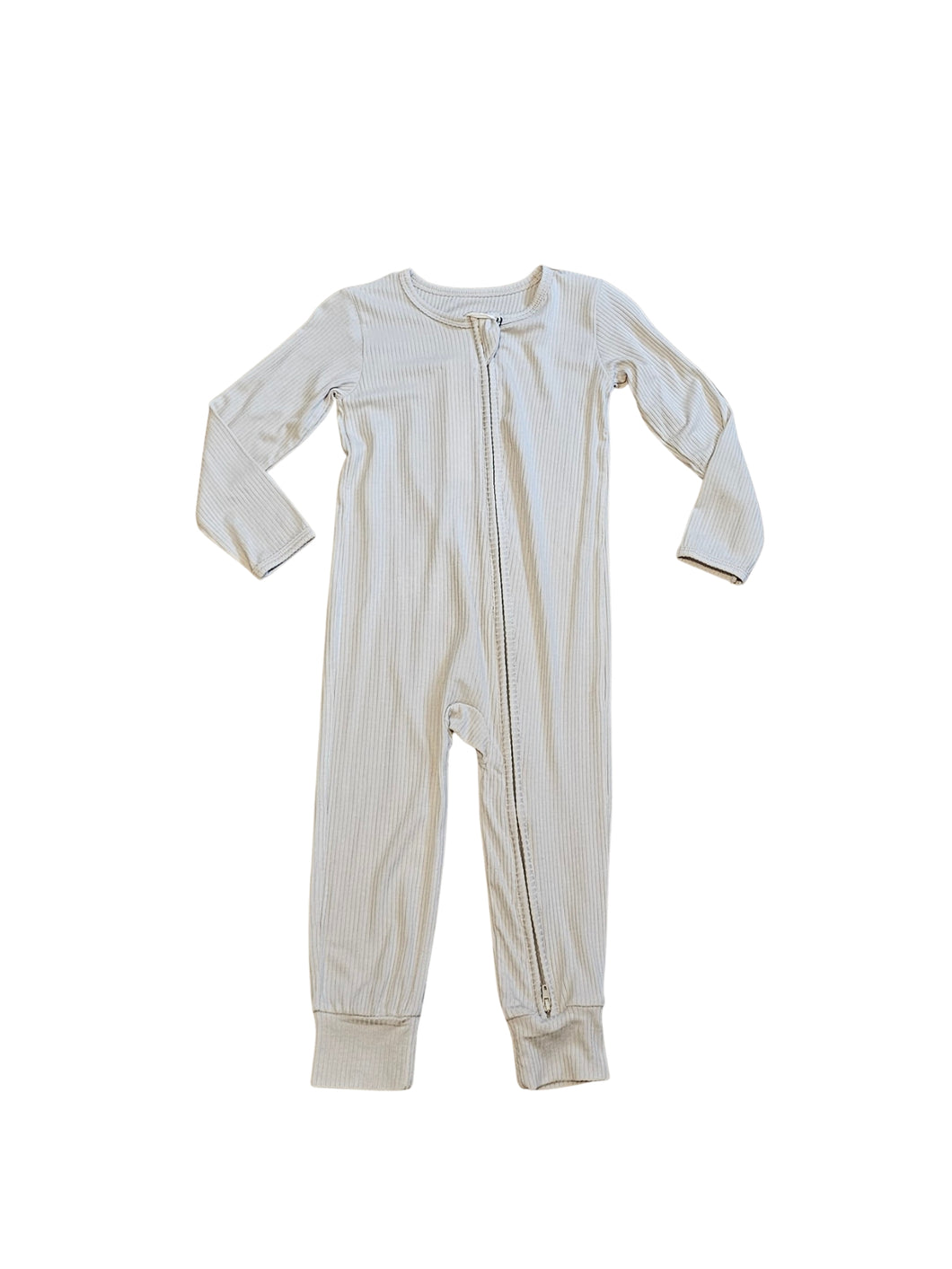 Ribbed Sleeper Bamboo- Natural 18-24m