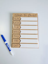 Load image into Gallery viewer, Magnetic Dry Erase Meal Planner Board
