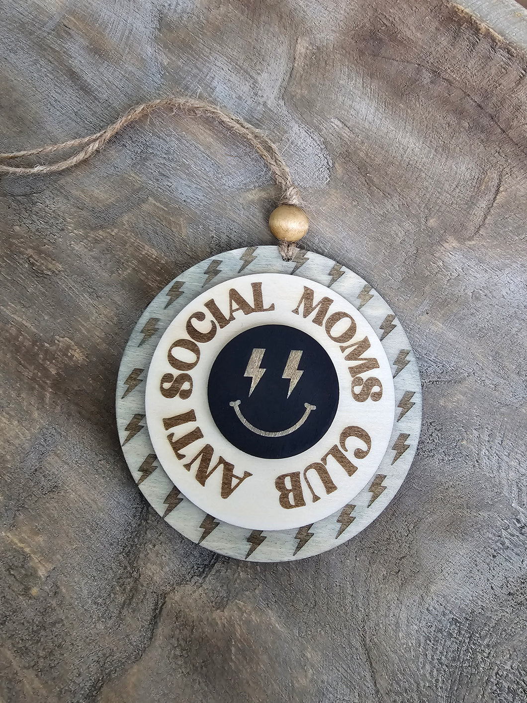 Anti Social Moms Club Car Charm