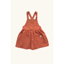 Load image into Gallery viewer, Rust Pinafore Dress 9-12m
